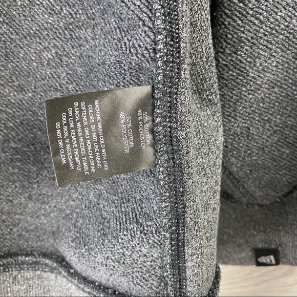 New Era Gray Zip Up Sweater with Hoodie - Picture 7 of 7